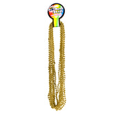 Gold 7mm Bead 33" Necklaces